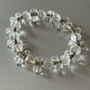 🔮 Cookie Lee Crystal Beaded Bracelet with Healing Hemitite Spacers